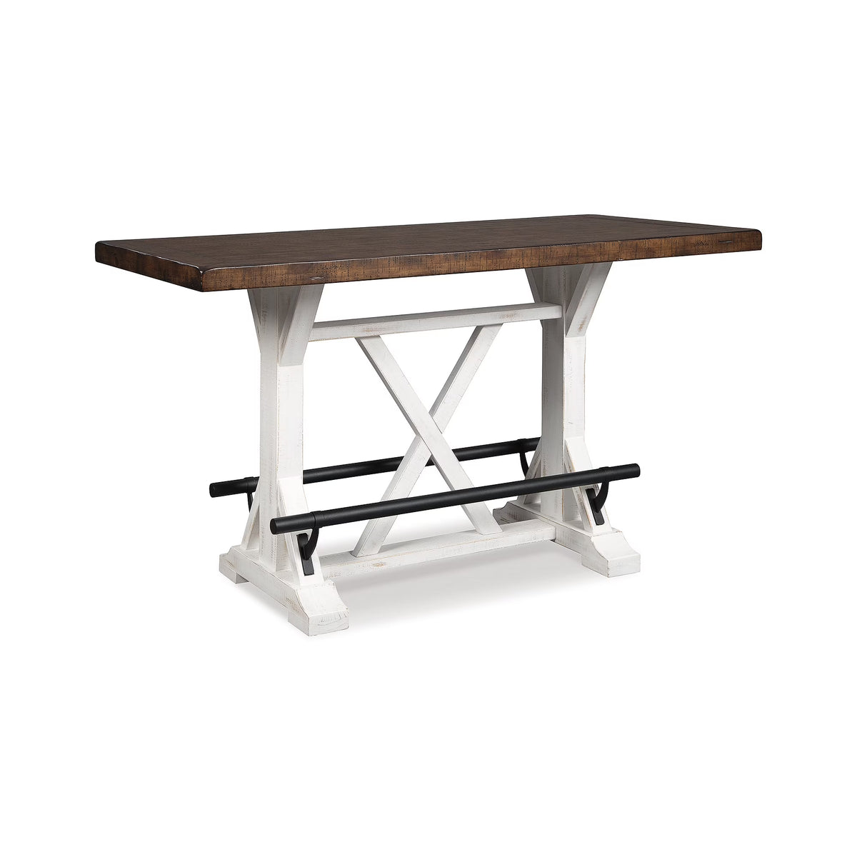 White/Brown Counter Height Dining Table R1414