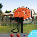 Trampoline Basketball Hoop with 2 Mini Ball and Pump, Metal Rim with Foam Protection R37517
