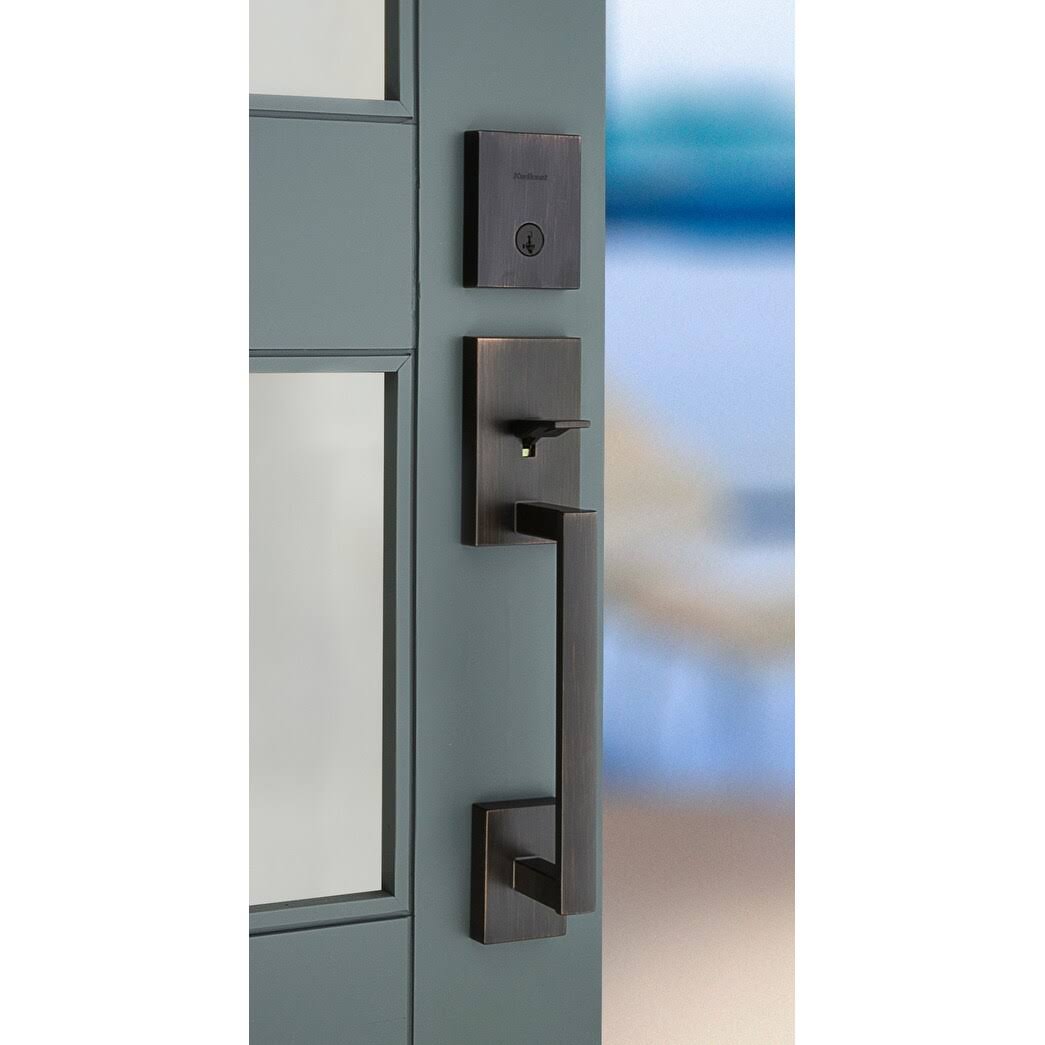 Venetian Bronze Single Cylinder Keyed Entry Handleset with SmartKey B759