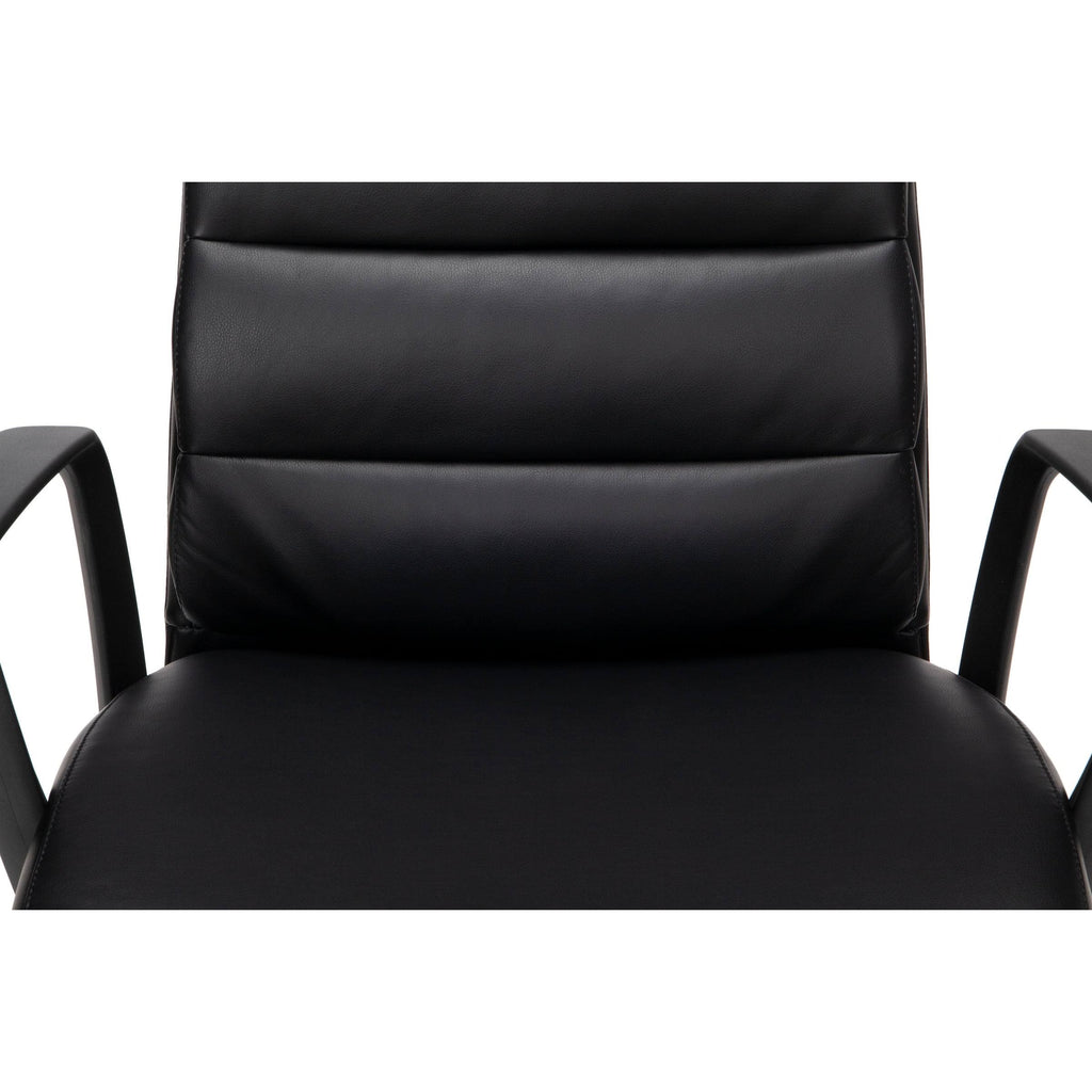 Black Bonded Leather Executive Chair K6180