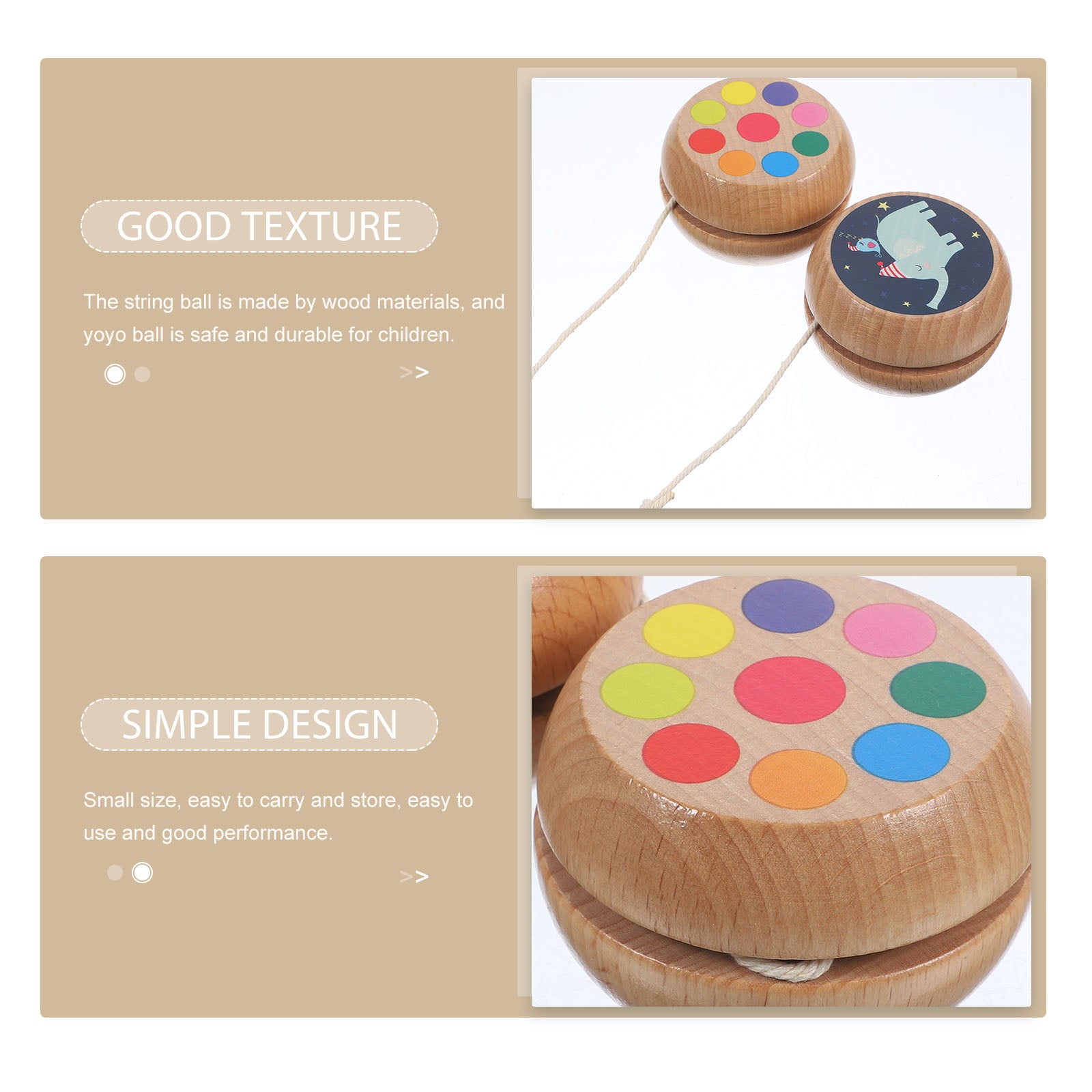 Wooden Yoyo Balls for Kid Toys P955