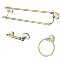 Victorian 3-Piece Bathroom Hardware, Polished Brass Z5912