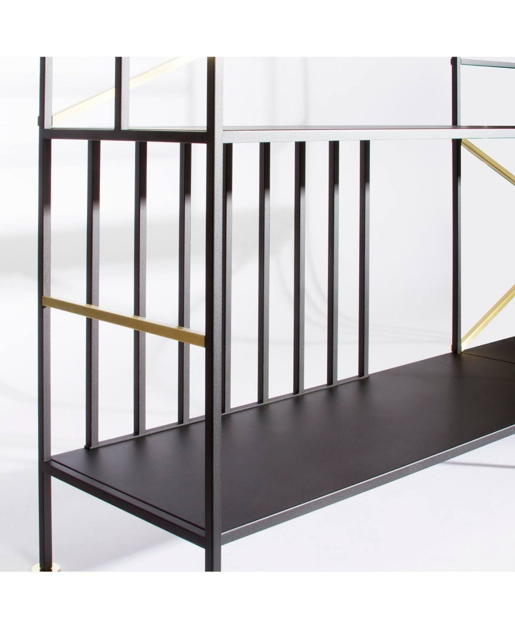 Black 2 Shelf Bookcase X15258