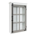 White/Gray One Door Wood Wall Cabinet L445