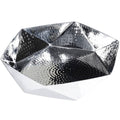 10x22 Hammered Stainless Steel Geometric Bowl H710990