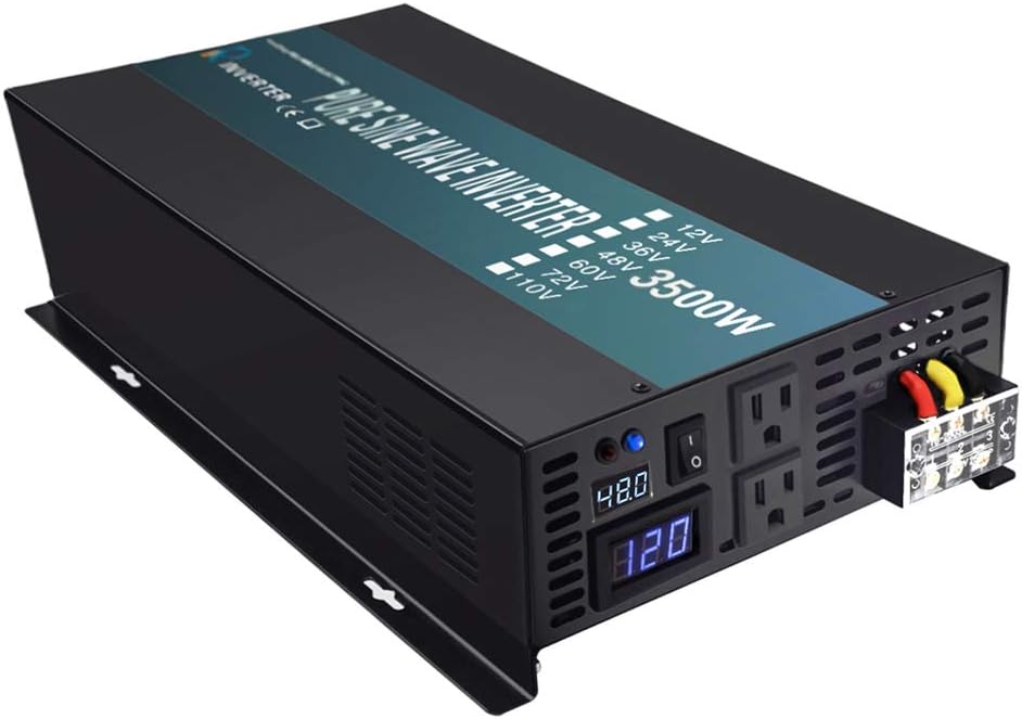 3500W 48V Pure Sine Wave Solar Inverter DC to 120V AC Off Grid K37157