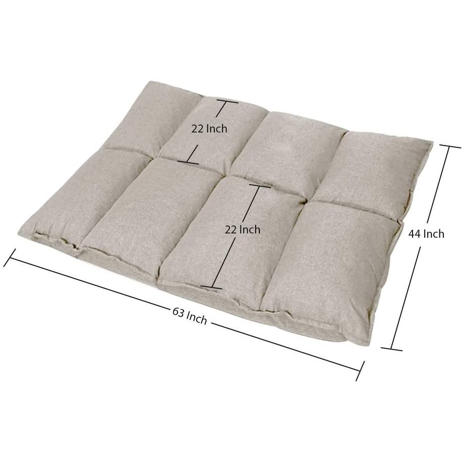 Beige Adjustable Folding Sofa Bed V6083