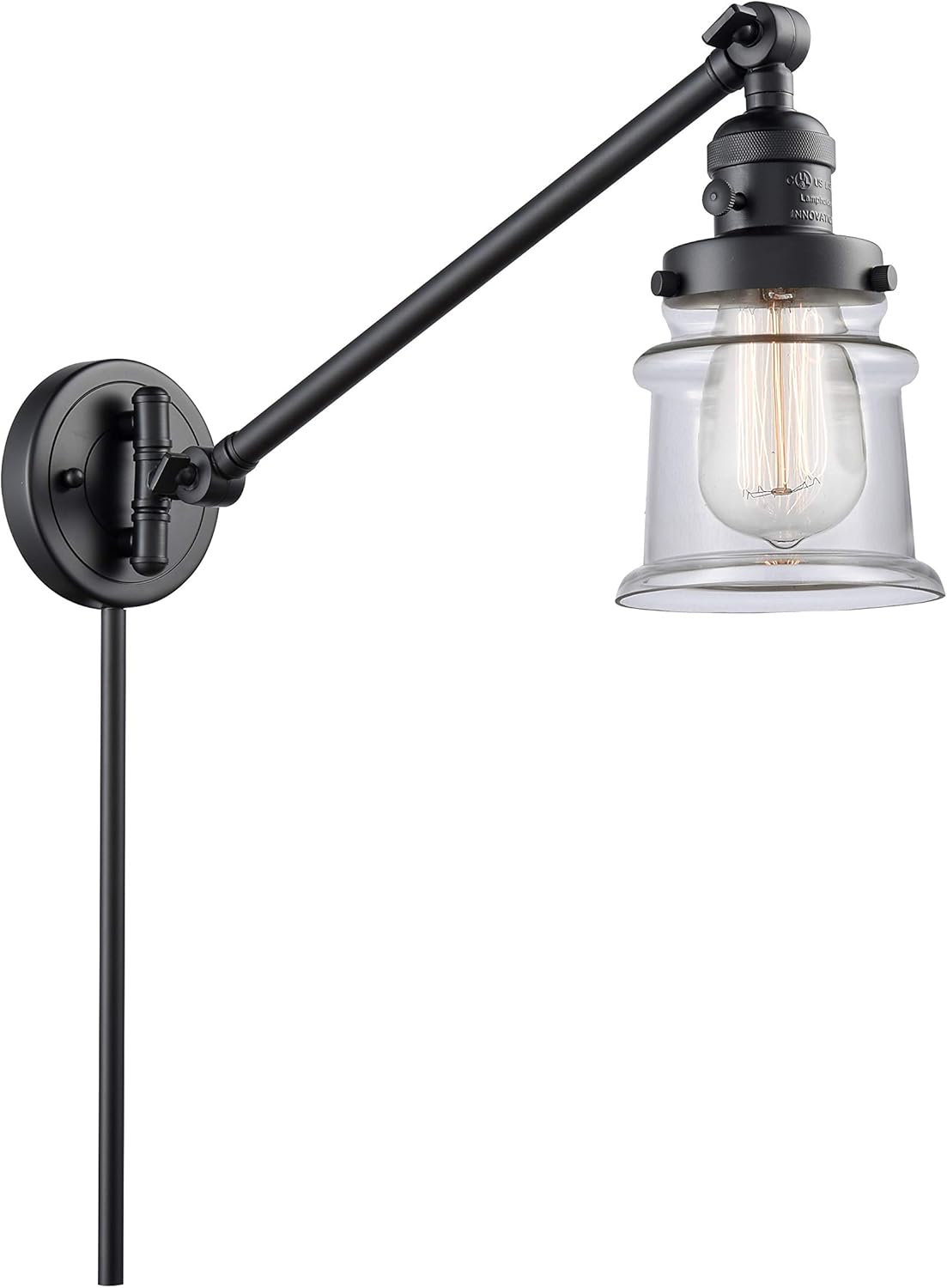 Matte Black Swing Arm Lamp G80139