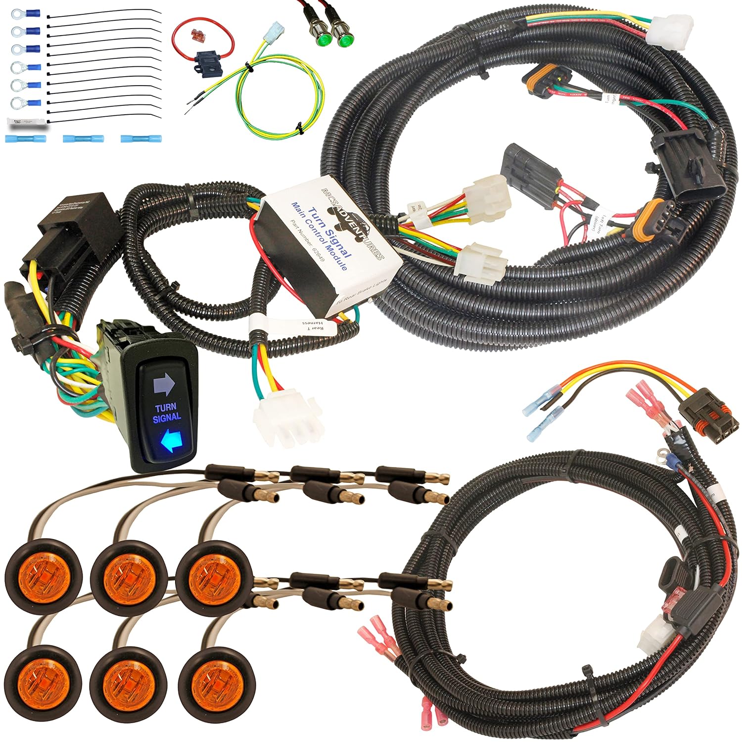 Vertical Rocker Switch Turn Signal Kit for Polaris Ranger 1000 XP O31175