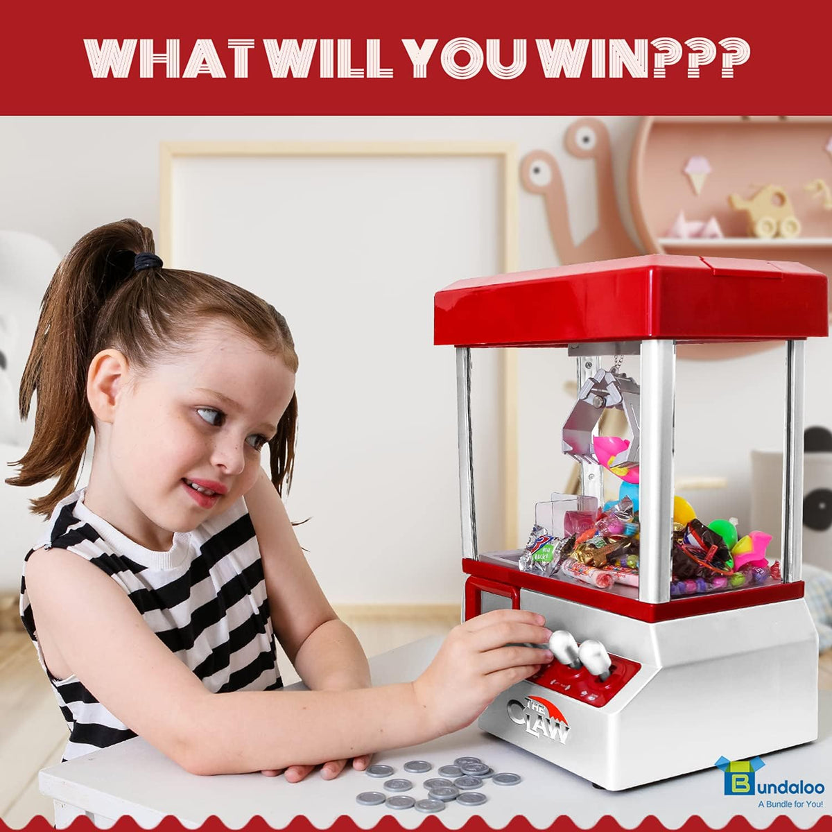 Claw Machine Arcade Game Toy with Music W973640