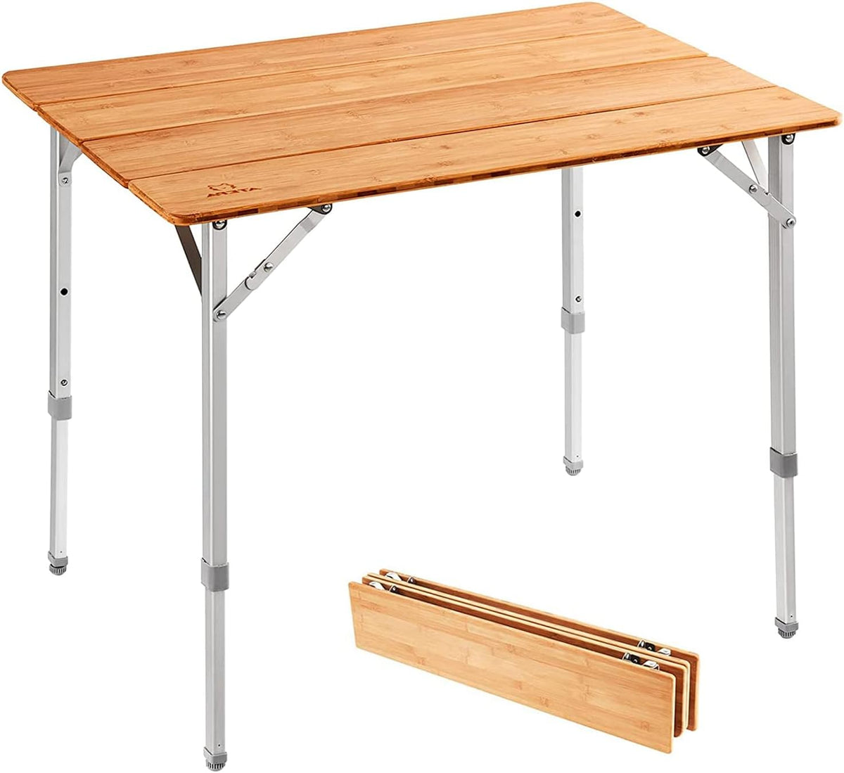 Bamboo Folding Camping Table with Carry Bag A50313