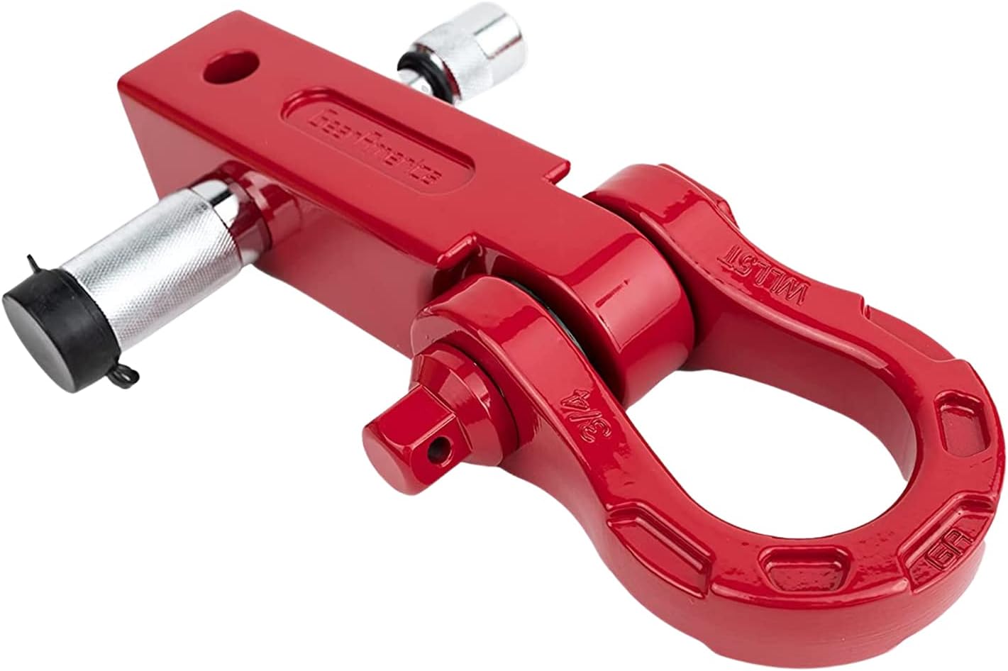 Red Aluminum Hitch Receiver Bundle with Hitch Lock P308810