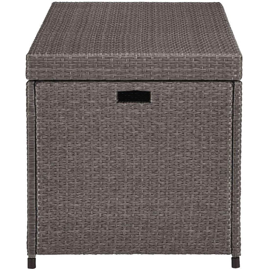 Weathered Gray Wicker Patio Deck Box S923