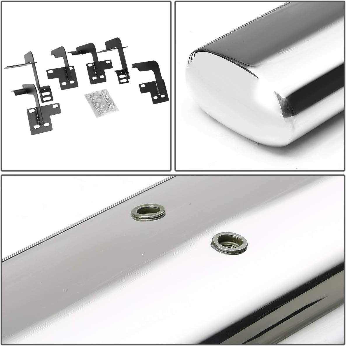 Polished Chrome Stainless Steel Side Step Nerf Bar Running Board A727517