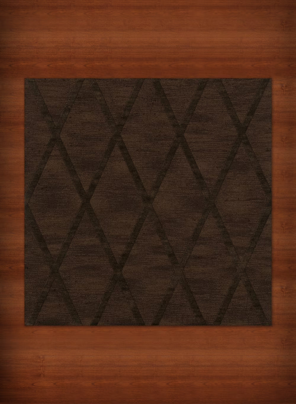 Fudge Lines Diamonds 6' x 6' Square Area Rug M3528