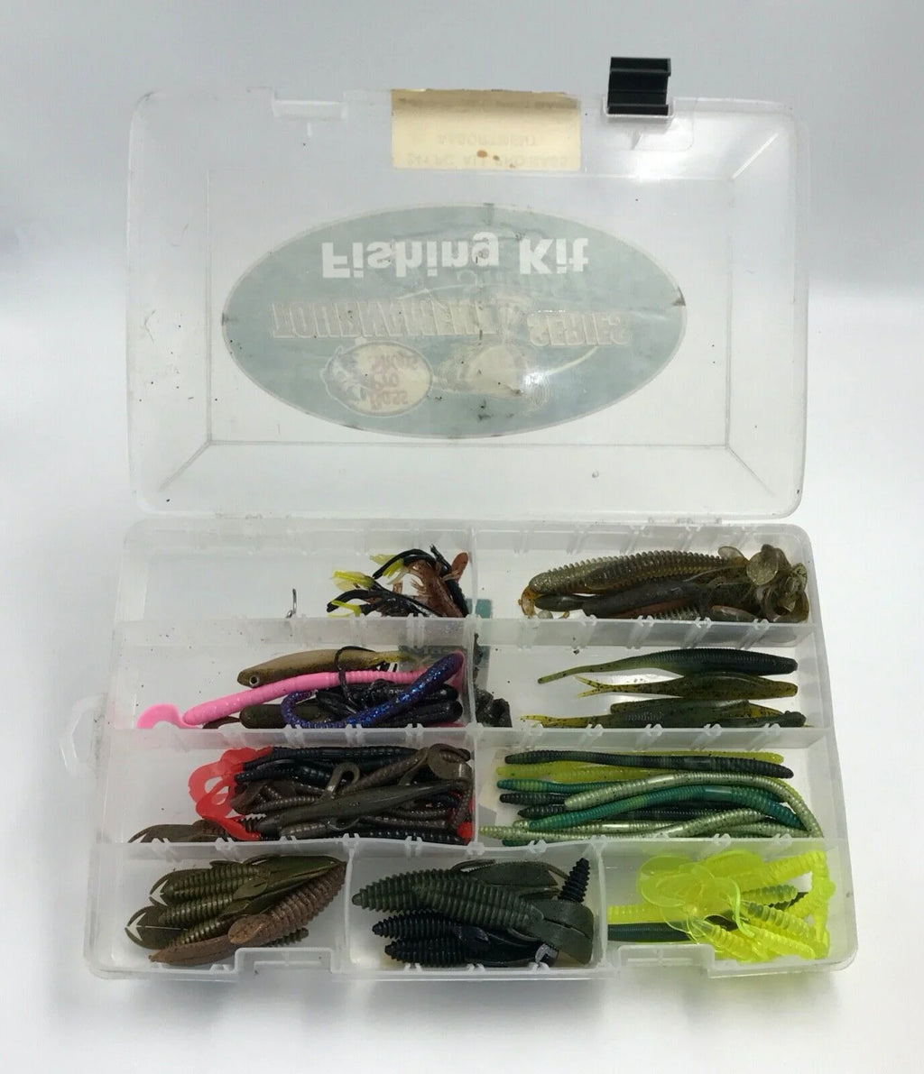 Fishing Assortment Kit Lures Worms T7325