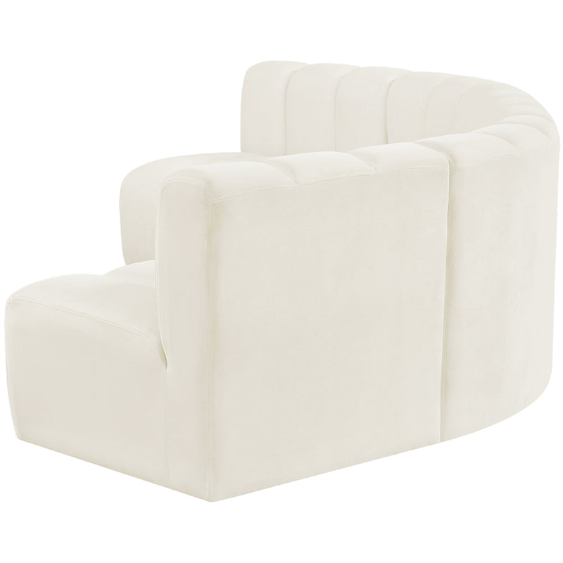 Cream Velvet Modular Sofa S2863