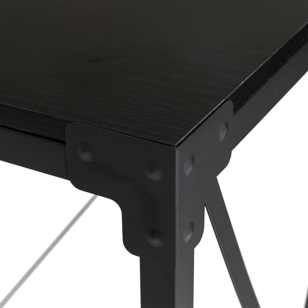 Black Wood/Metal Console Table C50025