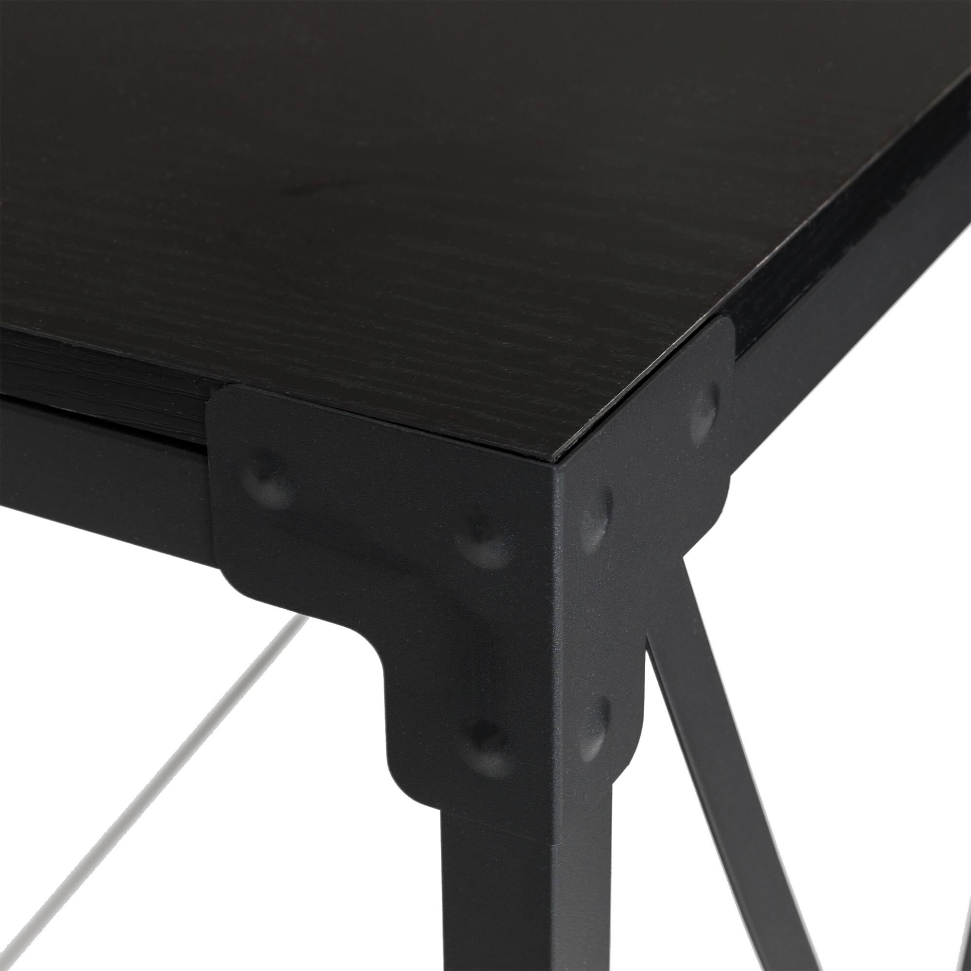 Black Wood/Metal Console Table C50025