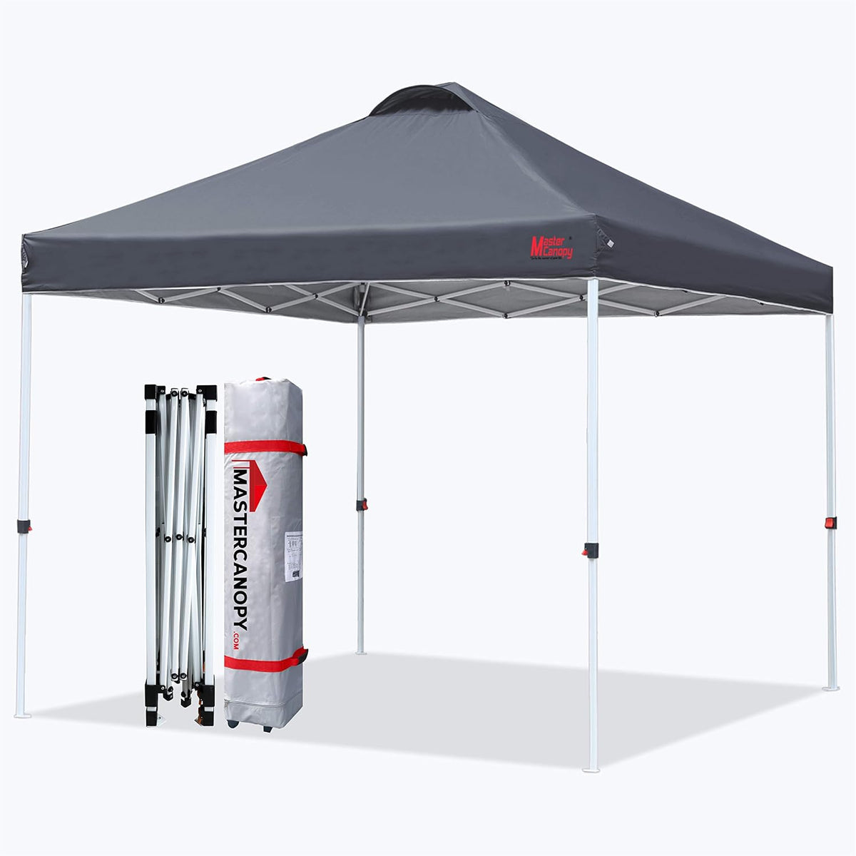 10x10 White Pop-up Canopy Tent with Roller Bag G439934