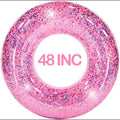 Pink Glitter Inflatable Swim Ring (48 Inch) L255