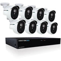 8-Channel DVR with 8 Outdoor Cameras Night Vision Wired 2 TB I40268