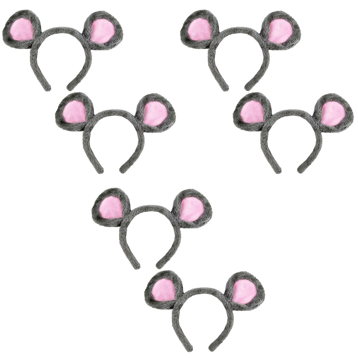 6 pcs Children Mouse Ear Hair Accessories (Grey) X920402