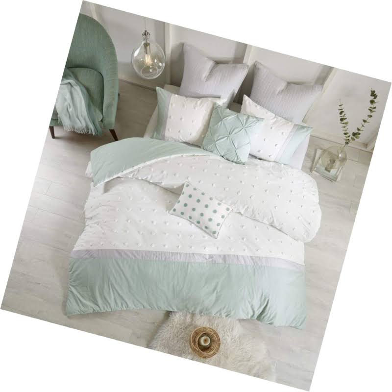 7 Piece Cotton Jacquard Duvet Cover Set Y42159