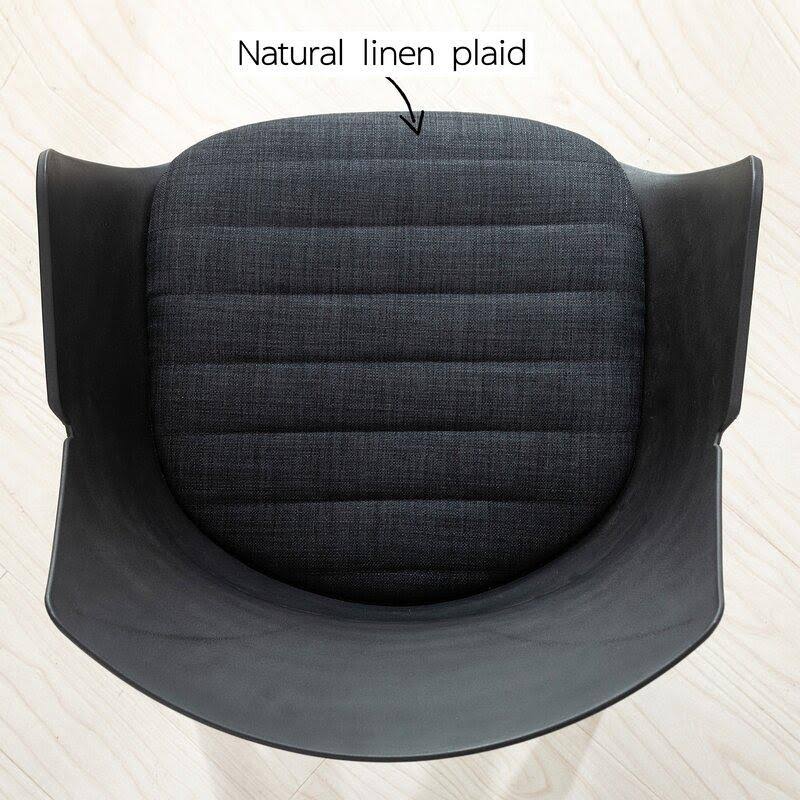 Swivel Accent Armchair Black L4367