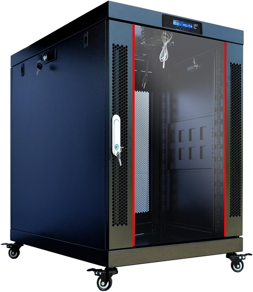 12U Server Rack Locking Cabinet Network Enclosure 35-inch Depth H531