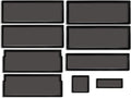 Black Frame Black Mesh Dust Filter Kit Pack of 2 B73371