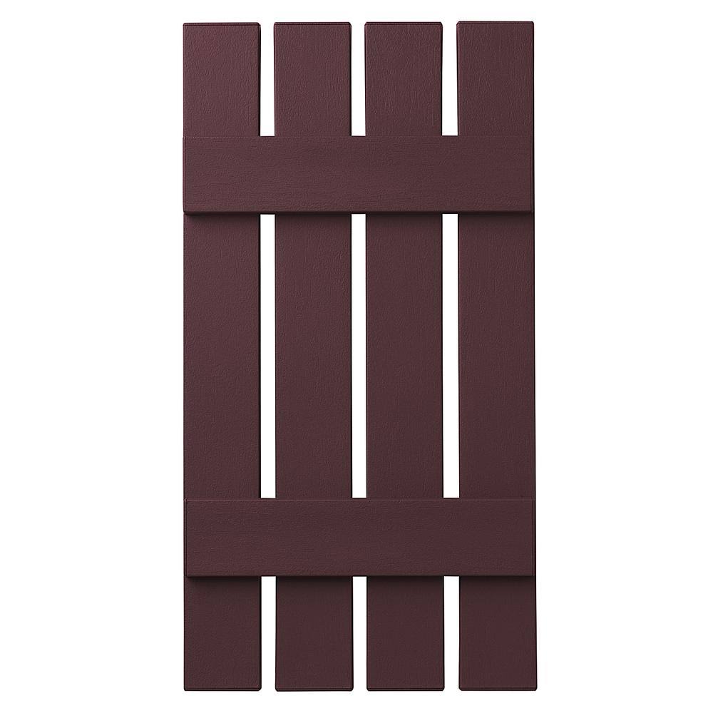 Open Board and Batten Shutter, Vineyard Red J800956