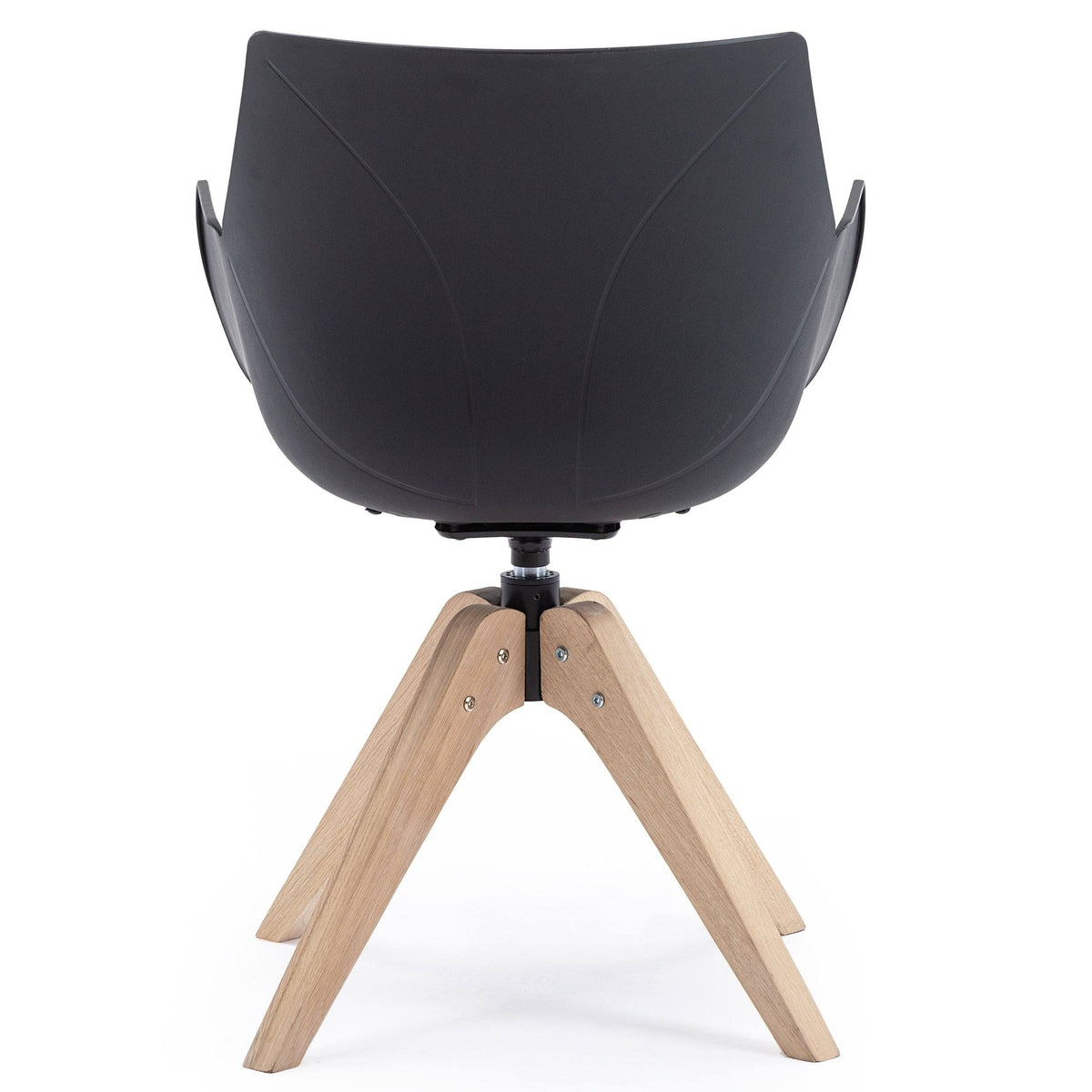 Swivel Accent Armchair Black L4367