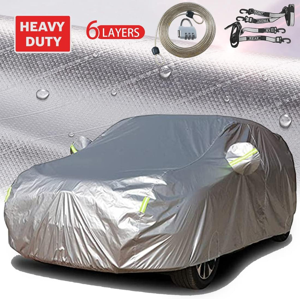 Waterproof 6 Layers Outdoor Full Exterior Car Cover V8554