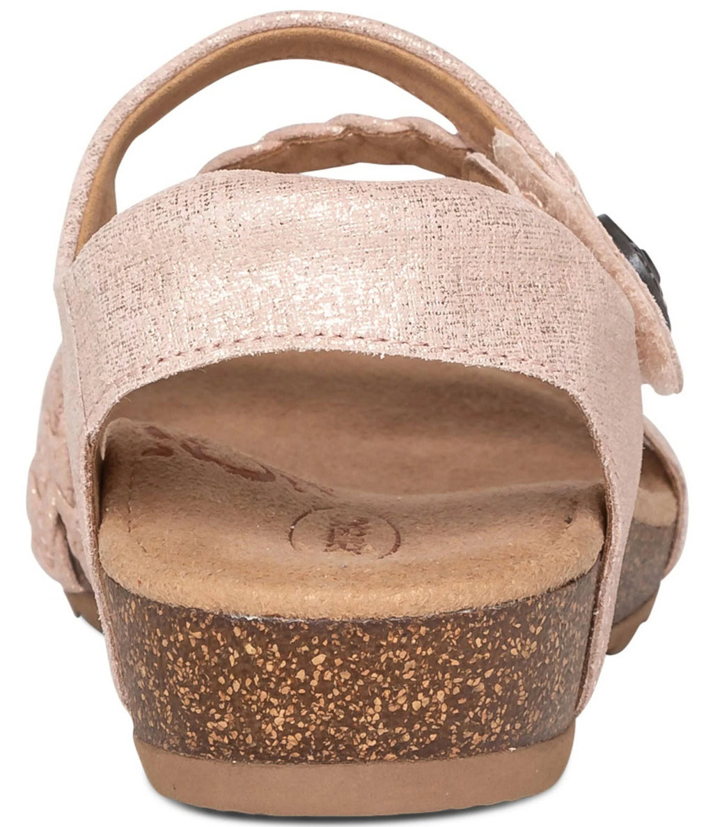 Gold Braided Quarter Strap Shoes M8323