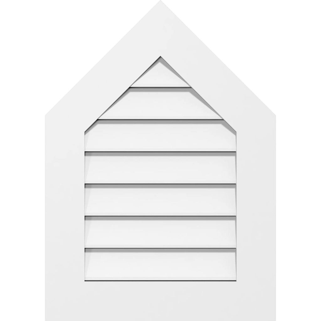 Peaked Top Surface Mount PVC Gable Vent F767
