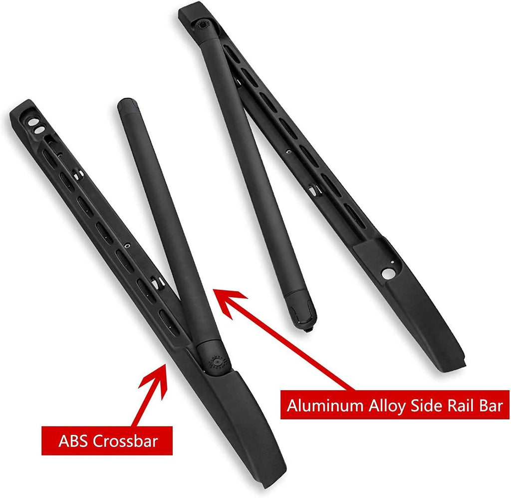 Black Roof Rack Set for Toyota Tacoma Double Cab 2005-2023 I242