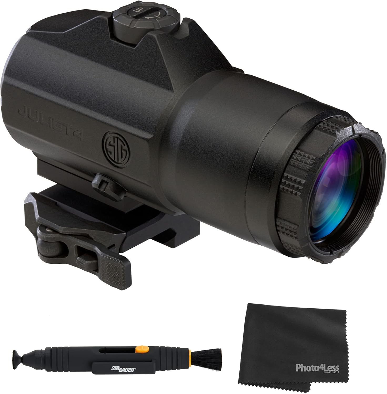 4X24mm Magnifier with PowerCam QR Mount and Lens Cleaning Kit E7182