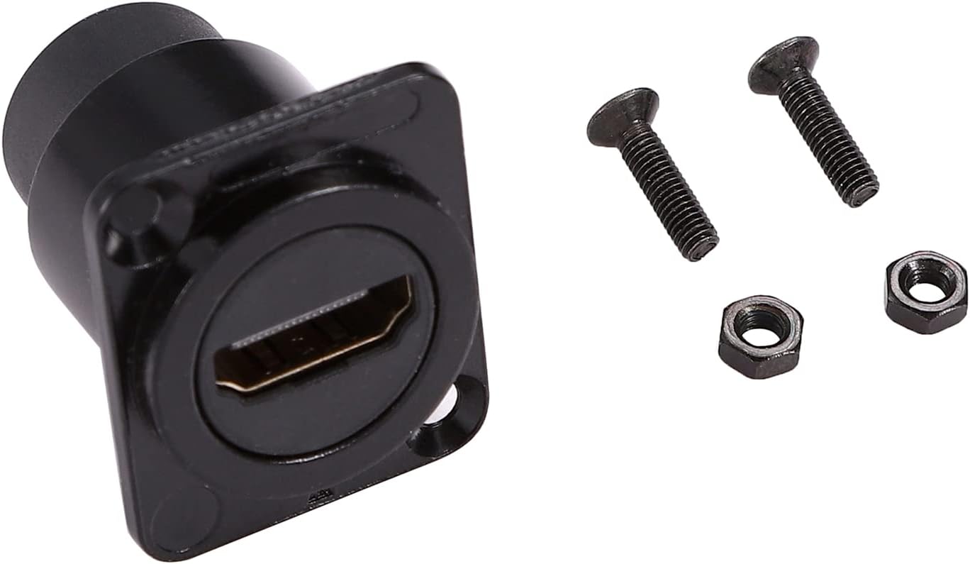 HDMI Panel Mount Connector Female to Female 4K Adapter Y126