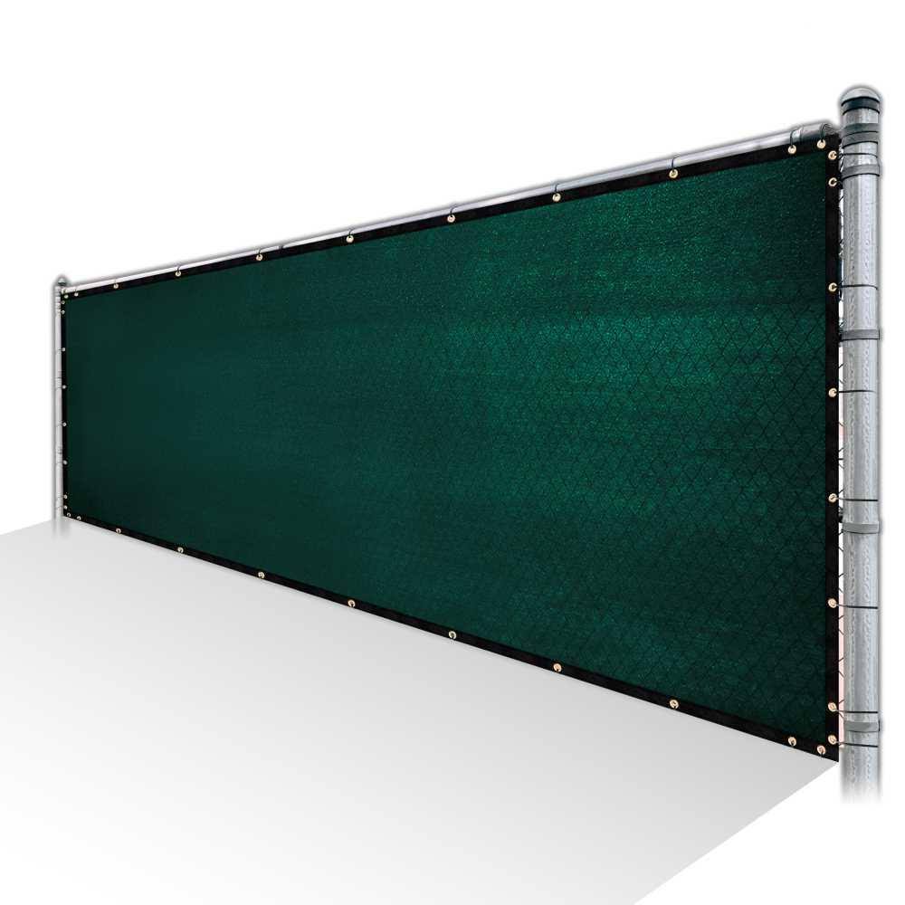 Green Privacy Fence Screen HDPE Mesh Netting with Reinforced Grommets U350884