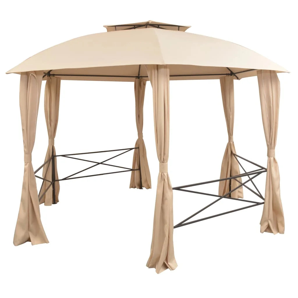 Garden Marquee Pavilion Tent with Curtains 11' 9"x8' 8" E8203