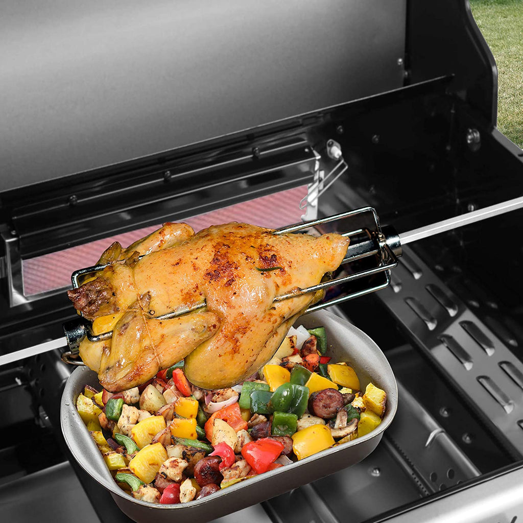 5-Burner Propane Gas Grill with Rotisserie Kit C765048