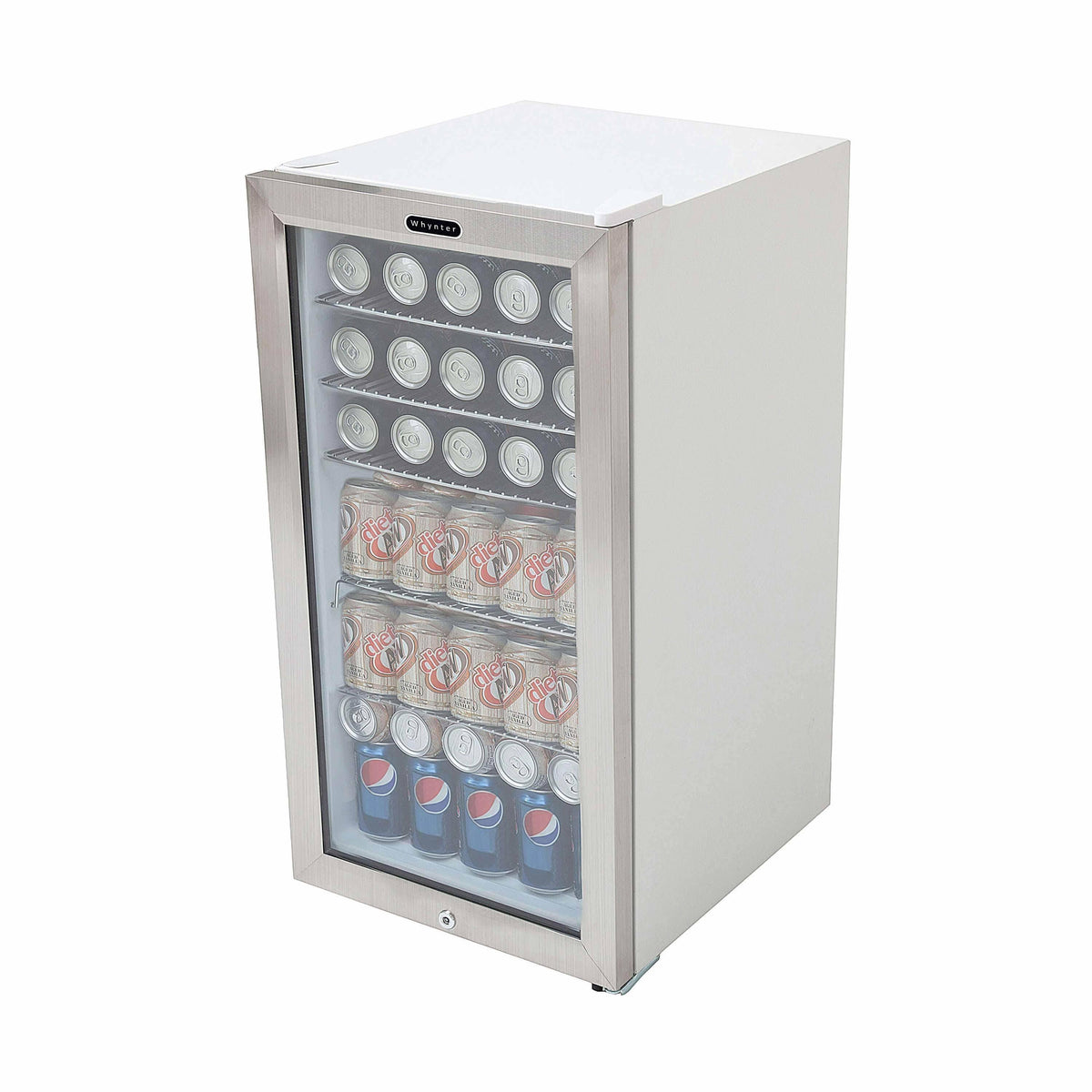 Stainless Steel Beverage Refrigerator With Lock B806137