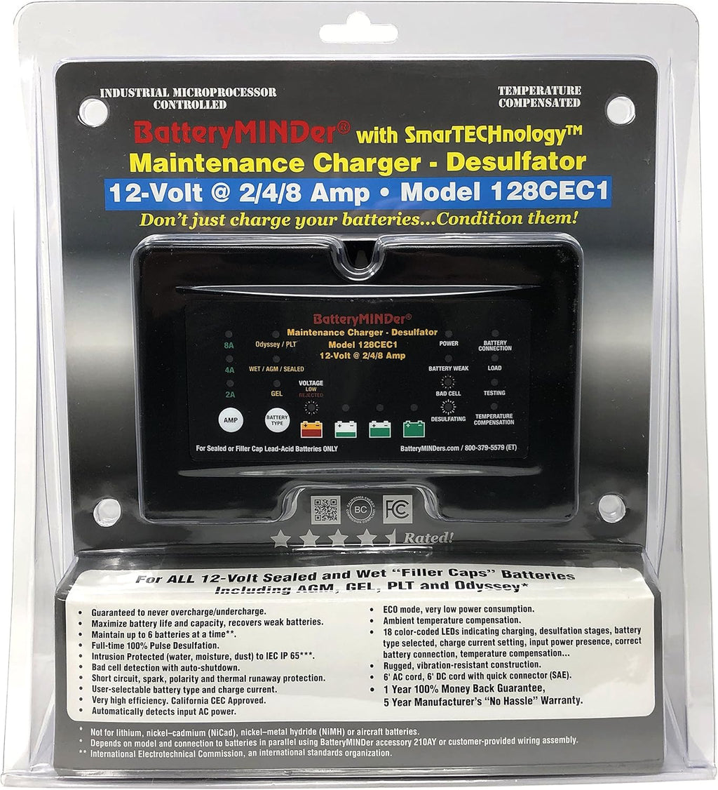12 Volt 2/4/8 AMP Battery Charger, Maintainer, and Desulfator L27390