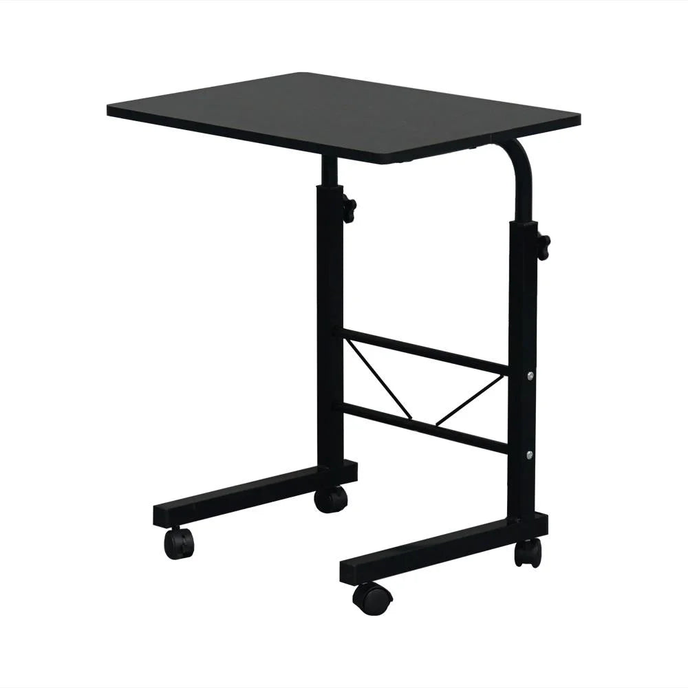Black Mobile Laptop Stand with Wheels A350