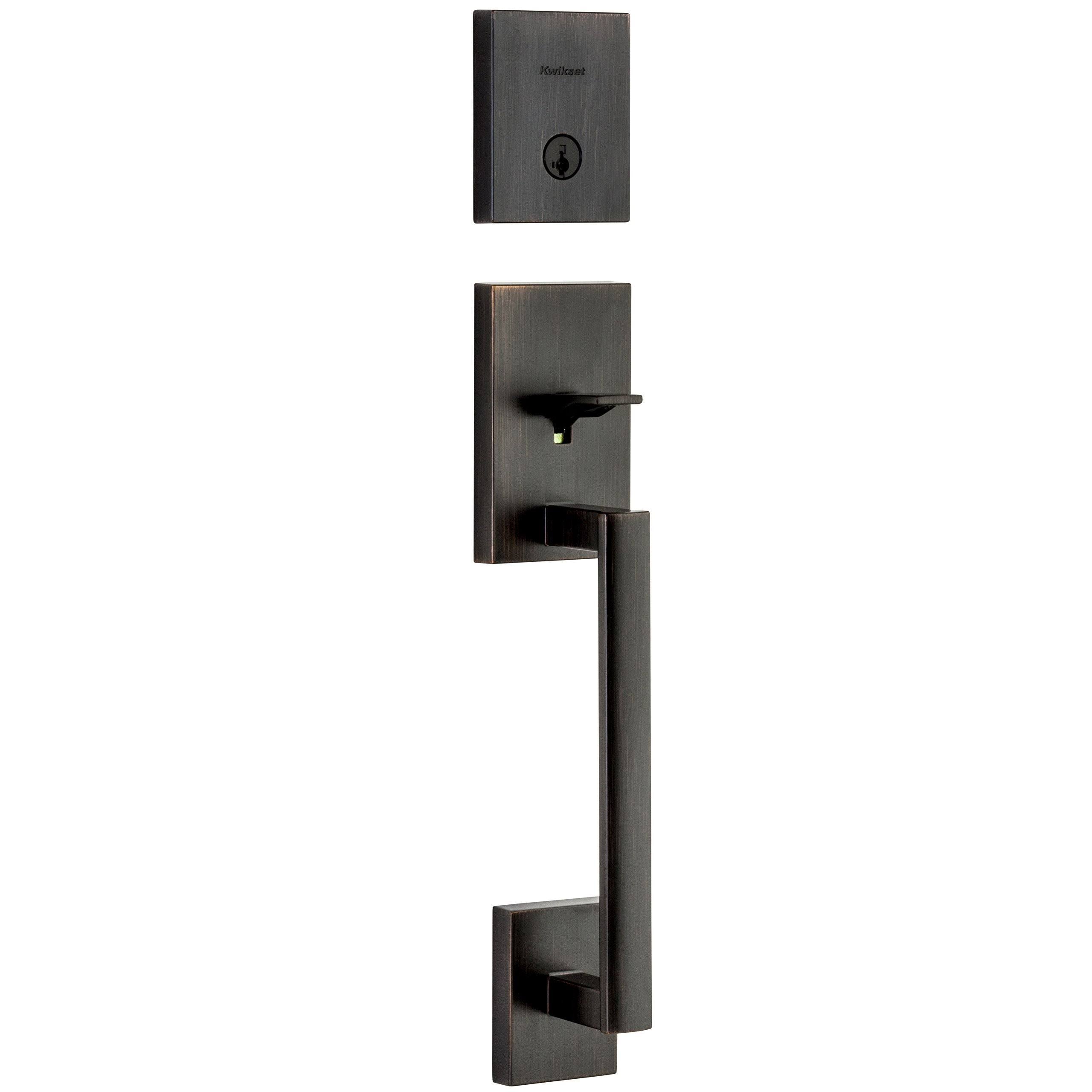 Venetian Bronze Single Cylinder Keyed Entry Handleset with SmartKey B759