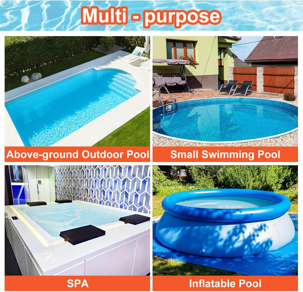 68 Portable Handheld Pool Vacuum Cleaner with 4 Section Poles D571