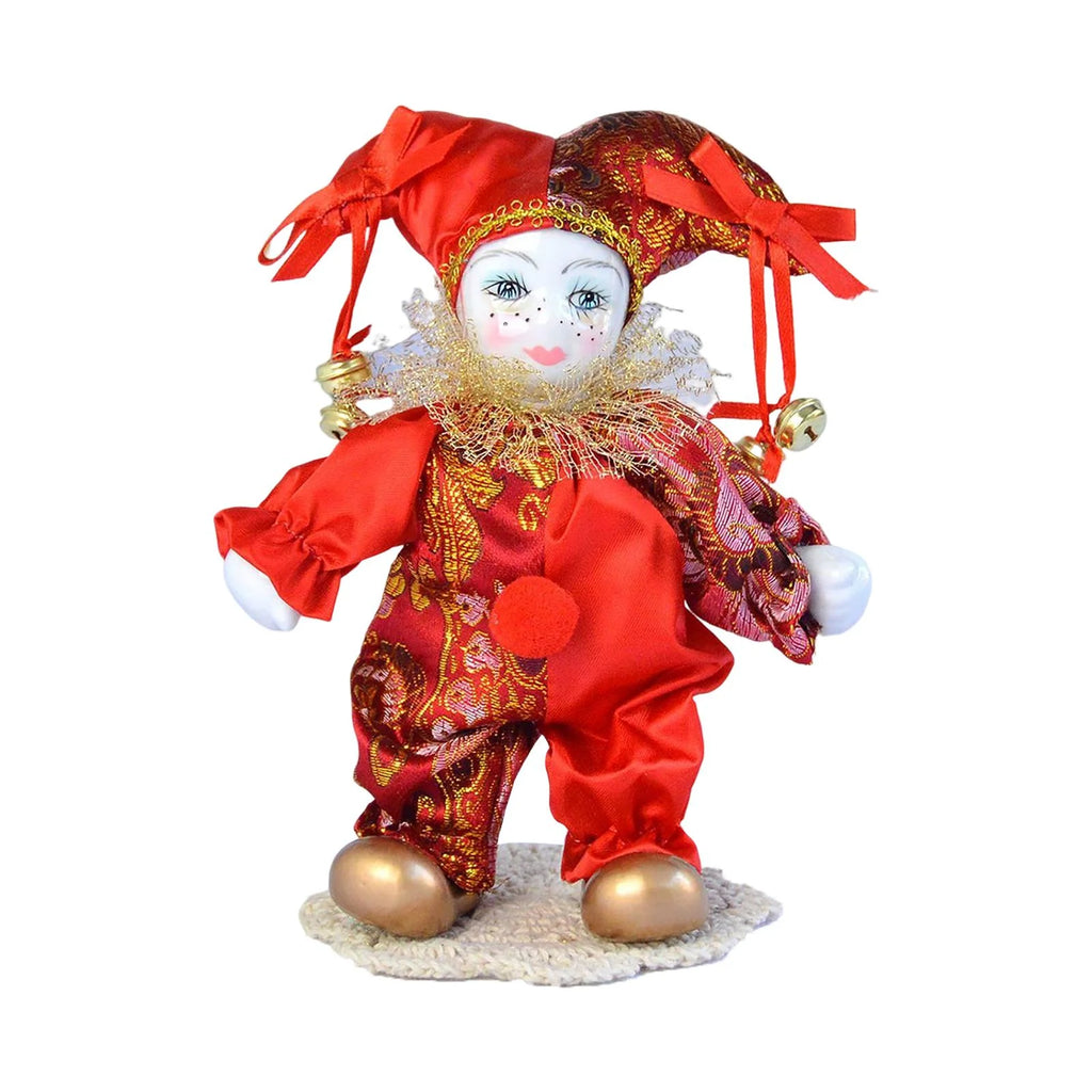 Antique Porcelain Harlequin Doll Ornaments V52713