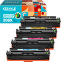 4 Pack High Yield Toner Cartridge for HP 206X 206A W2110A W2110X D169
