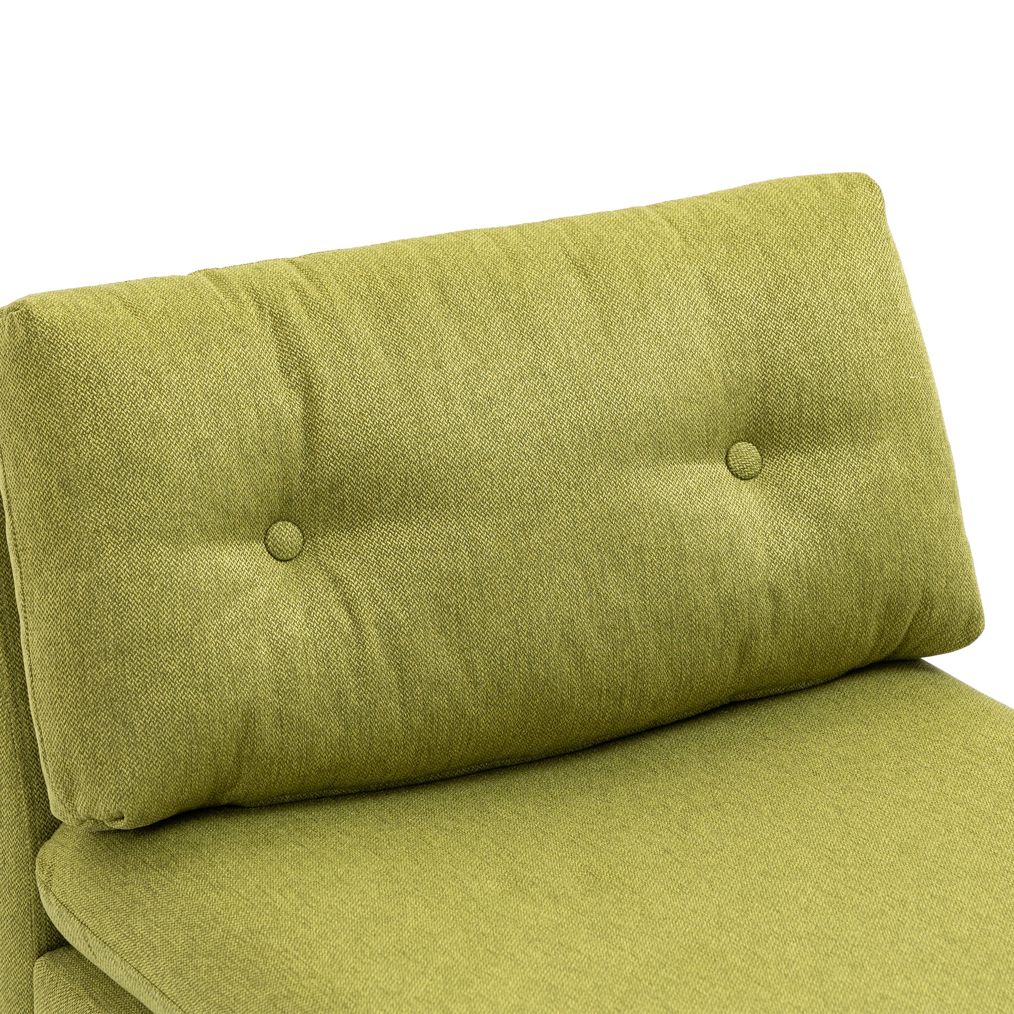 Olive Velvet Oversized Armless Chair O824642